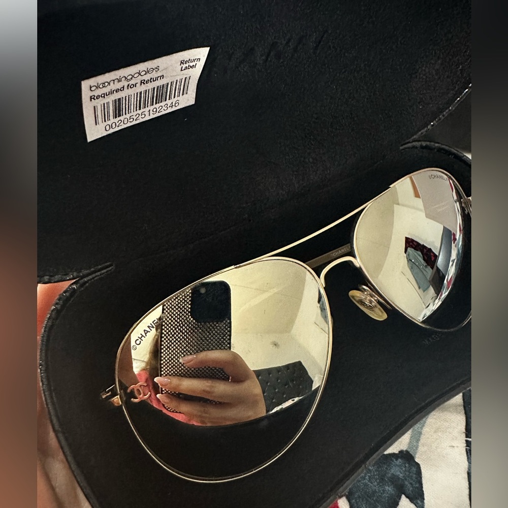 Chanel Silver Sunglasses